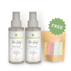 Pure Baby 130ml- Pack of Two + 4 Free Mini Towels