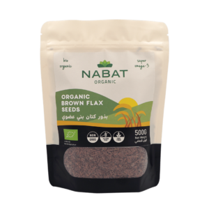 Nabat Organic Brown Flax Seeds 500 G